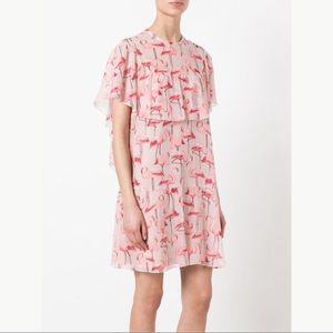 RED Valentino Flamingo Silk Dress